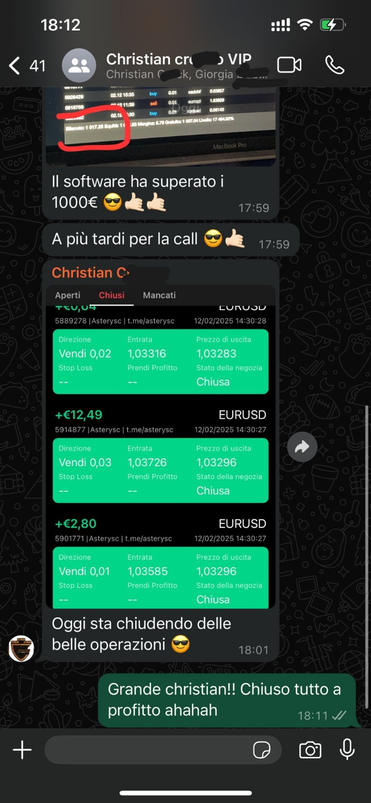+1.000€ superati — Christian